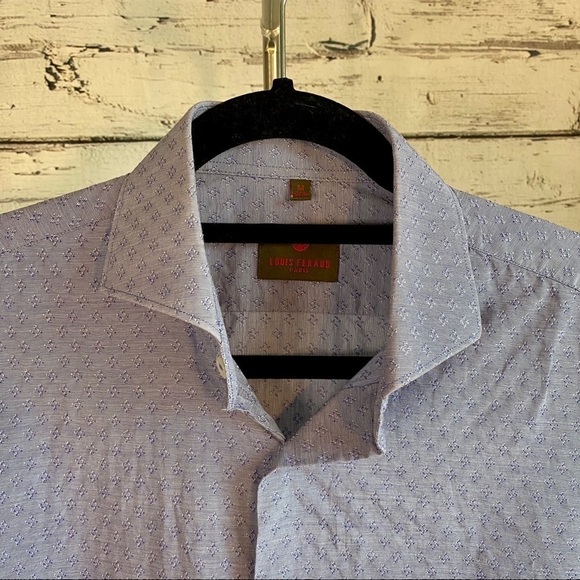LOUIS FÉRAUD Blue Shirt Neck Shirts For Men - Picture 3 of 11
